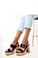 Sandały Model Elevira E5572 Black - PRIMO PRIMO