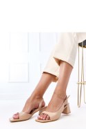Sandały Model Lourdes E5515 Beige - PRIMO PRIMO