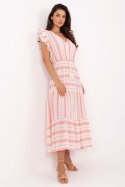 Sukienka Model TW-SK-BI-28760.97 White/Pink - Och Bella Och Bella