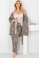 Szlafrok Damski Model Sheila Beige - Donna Donna