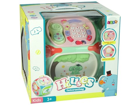 Interaktywny Sorter z Telefonem Nauka Kształtów Liczb Pianinko LEAN Toys Interaktywny Sorter z Telefonem Nauka Kształtów Liczb Pianinko LEAN Toys
