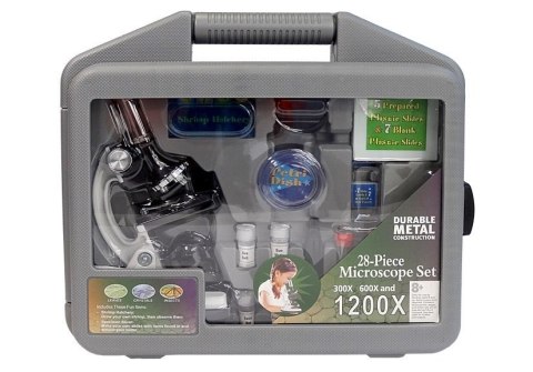 Mikroskop Dziecięcy Walizka Nauka 300x 600x 1200x LEAN Toys Mikroskop Dziecięcy Walizka Nauka 300x 600x 1200x LEAN Toys