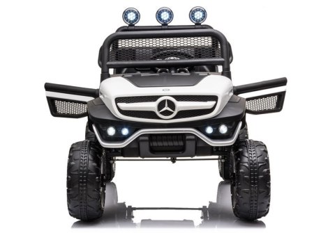 Pojazd na Akumulator Mercedes Unimog S Biały LEAN CARS Pojazd na Akumulator Mercedes Unimog S Biały LEAN CARS