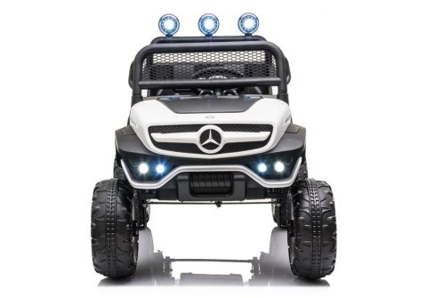 Pojazd na Akumulator Mercedes Unimog S Biały LEAN CARS Pojazd na Akumulator Mercedes Unimog S Biały LEAN CARS