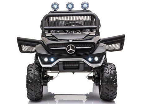 Pojazd na Akumulator Mercedes Unimog S Czarny LEAN CARS Pojazd na Akumulator Mercedes Unimog S Czarny LEAN CARS