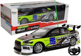 Sportowe Autko Zdalnie Sterowane R/C 27 MHz Zielone LEAN Toys