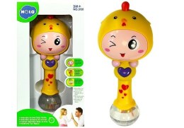Urocza Grzechotka Dziecięca Kurczak Żółta LEAN Toys