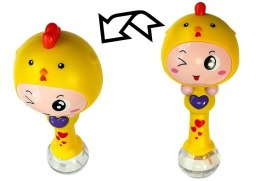 Urocza Grzechotka Dziecięca Kurczak Żółta LEAN Toys
