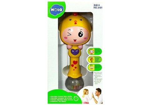 Urocza Grzechotka Dziecięca Kurczak Żółta LEAN Toys Urocza Grzechotka Dziecięca Kurczak Żółta LEAN Toys