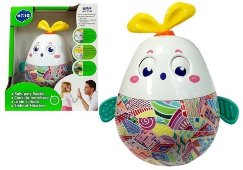 Wańka Wstańka Królik Roly-Poly Kolorowy LEAN Toys