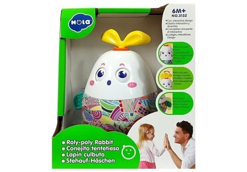 Wańka Wstańka Królik Roly-Poly Kolorowy LEAN Toys Wańka Wstańka Królik Roly-Poly Kolorowy LEAN Toys