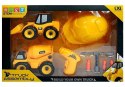 Zestaw Pojazdów Budowlanych do Skręcania DIY LEAN Toys
