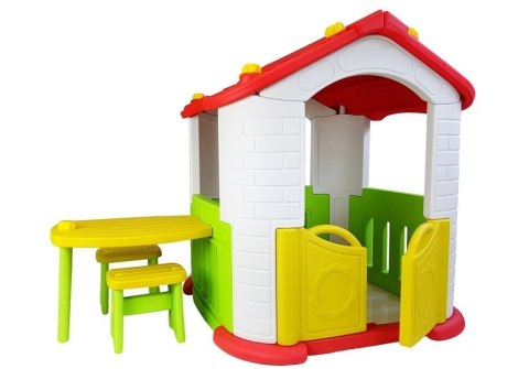 Zestaw ogrodowy Domek Stolik Krzesła LEAN Toys Zestaw ogrodowy Domek Stolik Krzesła LEAN Toys