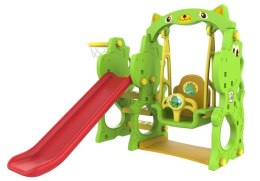 Zestaw ogrodowy Zjeżdżalnia Huśtawka DINO LEAN Toys