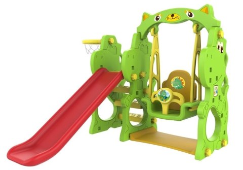 Zestaw ogrodowy Zjeżdżalnia Huśtawka DINO LEAN Toys