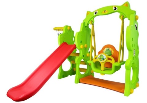Zestaw ogrodowy Zjeżdżalnia Huśtawka DINO LEAN Toys Zestaw ogrodowy Zjeżdżalnia Huśtawka DINO LEAN Toys