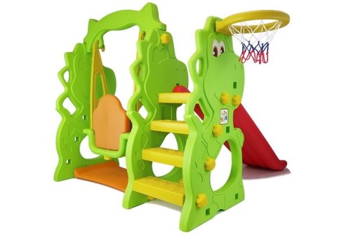 Zestaw ogrodowy Zjeżdżalnia Huśtawka DINO LEAN Toys Zestaw ogrodowy Zjeżdżalnia Huśtawka DINO LEAN Toys