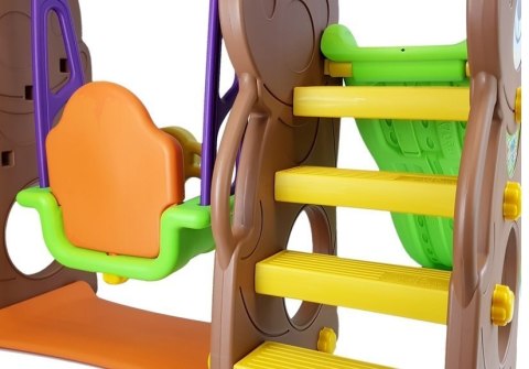 Zestaw ogrodowy Zjeżdżalnia Huśtawka MIŚ LEAN Toys Zestaw ogrodowy Zjeżdżalnia Huśtawka MIŚ LEAN Toys