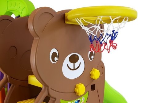 Zestaw ogrodowy Zjeżdżalnia Huśtawka MIŚ LEAN Toys Zestaw ogrodowy Zjeżdżalnia Huśtawka MIŚ LEAN Toys