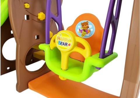 Zestaw ogrodowy Zjeżdżalnia Huśtawka MIŚ LEAN Toys Zestaw ogrodowy Zjeżdżalnia Huśtawka MIŚ LEAN Toys