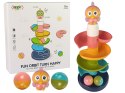 Zjeżdżalnia Piłeczek z Dźwiękami Sówka LEAN Toys