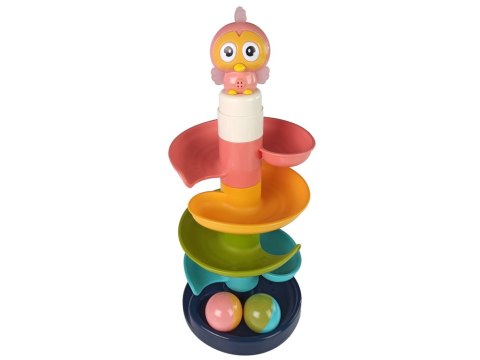Zjeżdżalnia Piłeczek z Dźwiękami Sówka LEAN Toys Zjeżdżalnia Piłeczek z Dźwiękami Sówka LEAN Toys