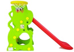 Zjeżdżalnia Plastikowa DINO z Koszem LEAN Toys