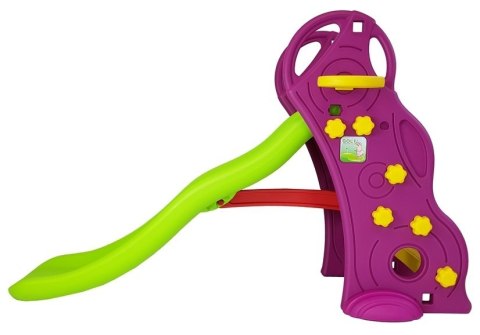 Zjeżdżalnia Plastikowa Z Drabinką Fioletowa LEAN Toys Zjeżdżalnia Plastikowa Z Drabinką Fioletowa LEAN Toys