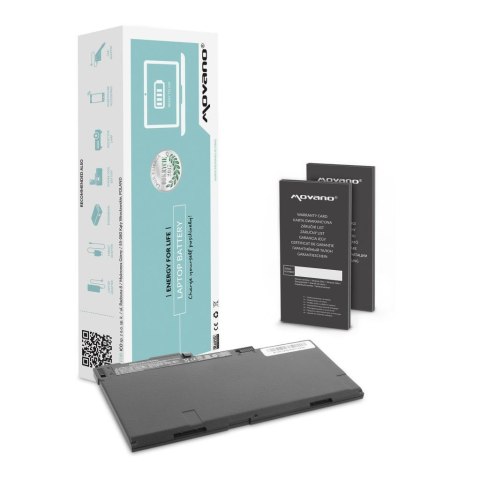 Bateria Movano do notebooka HP EliteBook 740 G1, 750 G1, 840 G1, 740 G2, 750 G2, 840 G2, CM03XL (10.8V-11.1V) (4400 mAh) Movano
