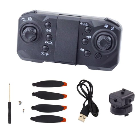 Dron D6 PRO Kamera Światła LED Aplikacja Jasnoszary LEAN Toys