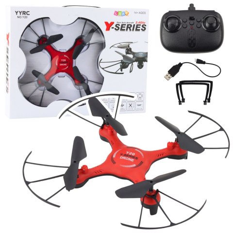 Dron Y20 UFO Zdalnie Sterowany Światła Obrót 360° Czerwony LEAN Toys Dron Y20 UFO Zdalnie Sterowany Światła Obrót 360° Czerwony LEAN Toys