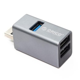 HUB USB-A Orico MINI-U32L-GY-BP 3x USB-A 5 Gbps, aluminiowy ORICO