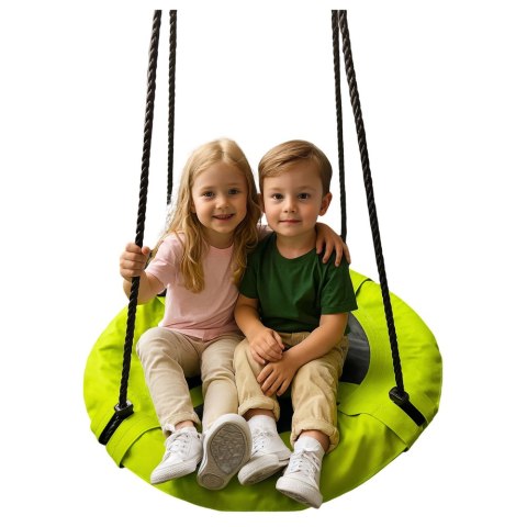 Huśtawka Ogrodowa Bocianie Gniazdo Dla Dzieci Zielona 60cm LEAN Sport Huśtawka Ogrodowa Bocianie Gniazdo Dla Dzieci Zielona 60cm LEAN Sport