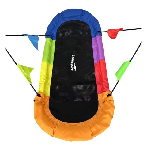 Huśtawka Ogrodowa Bocianie Gniazdo Prostokątna Kolorowa 167 x 75cm LEAN Sport Huśtawka Ogrodowa Bocianie Gniazdo Prostokątna Kolorowa 167 x 75cm LEAN Sport