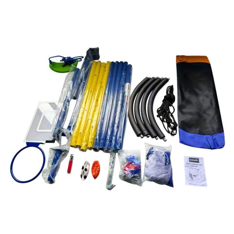 Plac Zabaw Wielofunkcyjny 4w1 Huśtawki Kosz Do Gry Mata Celnościowa LEAN