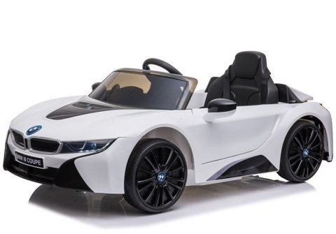 Auto na Akumulator BMW I8 Coupe Biały LEAN CARS Auto na Akumulator BMW I8 Coupe Biały LEAN CARS