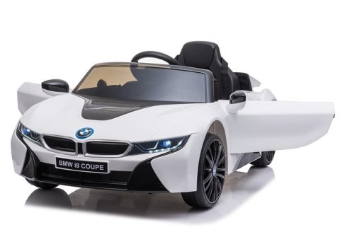 Auto na Akumulator BMW I8 Coupe Biały LEAN CARS Auto na Akumulator BMW I8 Coupe Biały LEAN CARS