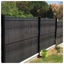 Siatka Cieniująca Na Ogrodzenie Płot Maskująca Szara 1.5M 50M 140g/m² LEAN