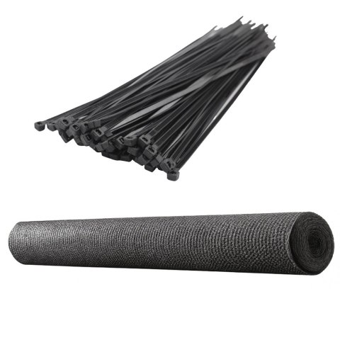 Siatka Cieniująca Na Ogrodzenie Płot Maskująca Szara 1.5M 50M 140g/m² LEAN Siatka Cieniująca Na Ogrodzenie Płot Maskująca Szara 1.5M 50M 140g/m² LEAN