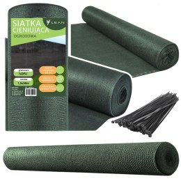Siatka Cieniująca Na Ogrodzenie Płot Maskująca Zielona 1.5M 50M 140g/m² LEAN