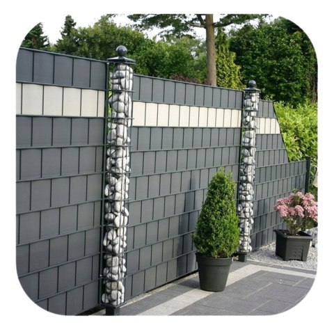 Taśma Ogrodzeniowa Ochrona UV 20 Klipsów Szara 450 g/m² 19x35m LEAN Taśma Ogrodzeniowa Ochrona UV 20 Klipsów Szara 450 g/m² 19x35m LEAN