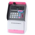 Bankomat Sejf Skarbonka Kod PIN Karta Bankomatowa Różowy LEAN Toys