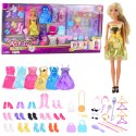Duży Zestaw Modowy Kolekcja Anlily Lalka Sukienki Akcesoria 65el. LEAN Toys