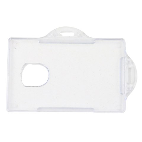 Etui Poziome Na Identyfikator Karty Twardy Plastik Przeźroczyste 10szt. LEAN Etui Poziome Na Identyfikator Karty Twardy Plastik Przeźroczyste 10szt. LEAN