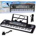 Keyboard Elektryczny Mikrofon Stojak Na Nuty Nagrywanie Odtwarzanie LEAN Toys