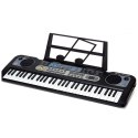 Keyboard Elektryczny Mikrofon Stojak Na Nuty Nagrywanie Odtwarzanie LEAN Toys