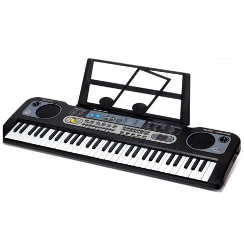 Keyboard Elektryczny Mikrofon Stojak Na Nuty Nagrywanie Odtwarzanie LEAN Toys Keyboard Elektryczny Mikrofon Stojak Na Nuty Nagrywanie Odtwarzanie LEAN Toys