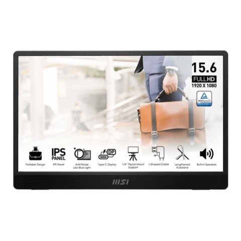 Monitor MSI 15,6" PRO MP161 E2U IPS FHD 60Hz MiniHDMI 2xUSB-C głośniki MSI