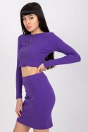 Spódnica Komplet Model RV-KMPL-7526.03 Dark Violet - Rue Paris Rue Paris