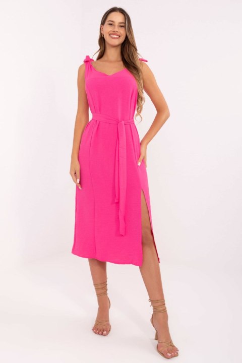 Sukienka Model WN-SK-1211.58 Fluo Pink - Rue Paris Rue Paris Sukienka Model WN-SK-1211.58 Fluo Pink - Rue Paris Rue Paris